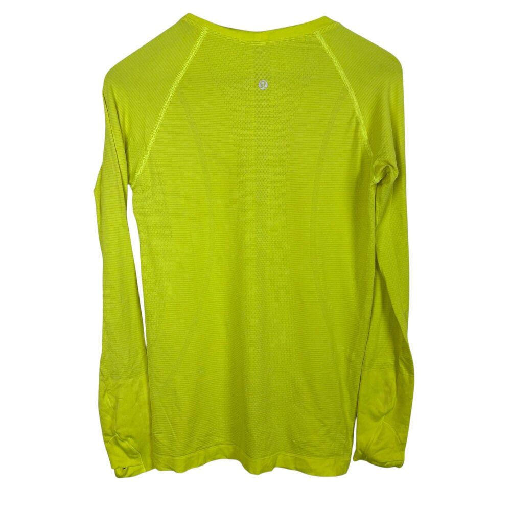 Lululemon Like New Run Swiftly Yellow Long Sleeve… - image 4